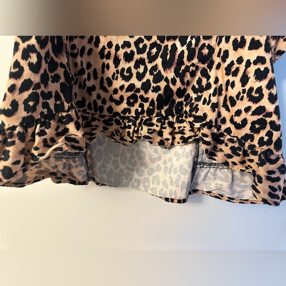 Twentyone Leopard Ruffled Tank Tube Top - Picture 4 of 4